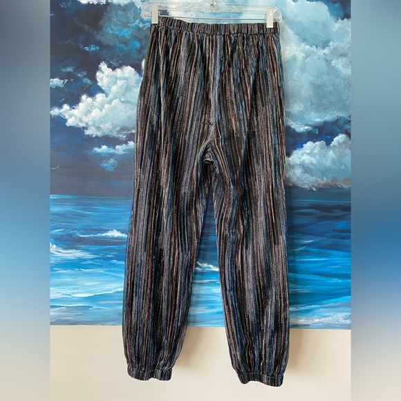Trina Turk Jess Metallic Stripe Joggers - Picture 7 of 10